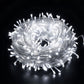 Clean Bright Cool‑White LED Fairy String Lights Plug‑in, Fit For Terrace & Outdoor Gathering Scene Build, Halloween Patio Decor Lamp, 20M 200Leds Cool White