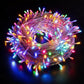 Flexible Splicing Multicolor LED Twinkle Fairy Lights, Convenient Layout Adjustment For Outdoor Festival Camping, Halloween Backyard Party Ambience Lamp, 50M 500Leds Multicolor
