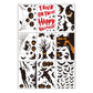 2Sets W09 Halloween Static Window Stickers (9 Sheets Per Set)