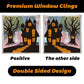 2Sets W12 Halloween Static Window Stickers (9 Sheets Per Set)