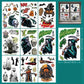 2Sets W03 Halloween Static Window Stickers (9 Sheets Per Set)
