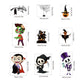 2Sets W03 Halloween Static Window Stickers (9 Sheets Per Set)