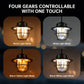 1PCS Portable Camping Lantern, Rechargeable LED Tent Light with 4 Lighting Modes & Adjustable Brightness, IP65 Waterproof, for Power Outages Camping Hiking Fishing