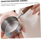 Mini Stainless Steel Saucepan with Wooden Handle, Non Stick Cooking Pot, 250 ml