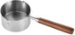 Mini Stainless Steel Saucepan with Wooden Handle, Non Stick Cooking Pot, 250 ml
