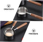 Mini Stainless Steel Saucepan with Wooden Handle, Non Stick Cooking Pot, 250 ml