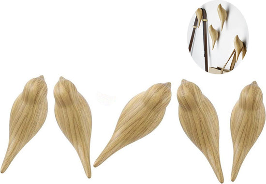 Resin Bird Coat Hooks for Clothes Hats and Towels, Decorative Wall Mount