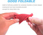 2 Pair Silicone Handle Holders for Cast Iron and Frying Pans, Black and Red