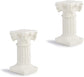 White Roman Pillar Greek Pillar Statue Indoor and Outdoor Modern Style Mini Resin Decoration (1 pc, white)