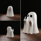Halloween Creative Resin Middle Finger Ghosts, Ghost Festival Decorations, Spranks, Provocation, Garden Decorations, Crafts Bat ghost 8CM