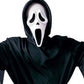 Scream Ghostface Black Halloween Scary Costume, Men, Adult Size Halloween Masquerade Costume S