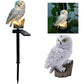 White Owl Solar Garden Light Waterproof Resin Landscape Lamp for Outdoor Garden Decoration