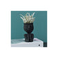 Creative Nordic Face Vase Black Abstract Flower Pot for Succulents and Indoor Plants
