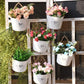 3 Pack Galvanized Hanging Flower Baskets Half Round Wall Pots for Indoor Outdoor Farmhouse Decor