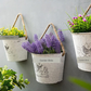 3 Pack Galvanized Hanging Flower Baskets Half Round Wall Pots for Indoor Outdoor Farmhouse Decor