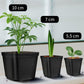 200 Pieces Seedling Pots, Nursery Pots, Reusable Plastic Square Seedling Pot Seedling Pots Transplanting Pot Growing Pot Planting, 7cm