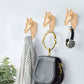 Resin Animal Style Discreet Bathroom Wall Mounted Towel Rack Hat Key Horse Hanger