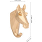 Resin Animal Style Discreet Bathroom Wall Mounted Towel Rack Hat Key Horse Hanger