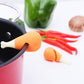 3 Piece Silicone Pot Lid Risers Carrot Chili and Drumstick
