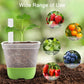 12 Piece Square Grow Pots with Drainage and Plant Labels, 10 cm