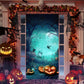 Halloween Spiderweb Lace Fireplace Mantel Scarf, Spooky Door Table Decoration for Carnival Party, 45 x 248 cm