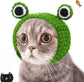 Cat Costume Hats Set of 5, Cute Lion Mane Bunny Banana Frog Sunflower Design Pet Headwear for Cats and Small Dogs, Halloween Party Dress Up Accessory, Soft Warm Material