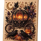 Halloween Carriage Rhinestone Pearl Painting Wall Art 20x20cm