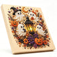 Halloween Ghost Diamond Painting Art 20x20cm - Rhinestone & Pearl Decor