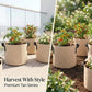 5 Pack 7 Gallon Felt Plant Grow Bags, Non-woven Fabric Planter Pots with Handles, Fabric Growing Containers for Potato, Vegetables, Flowers & Seedling Nursery