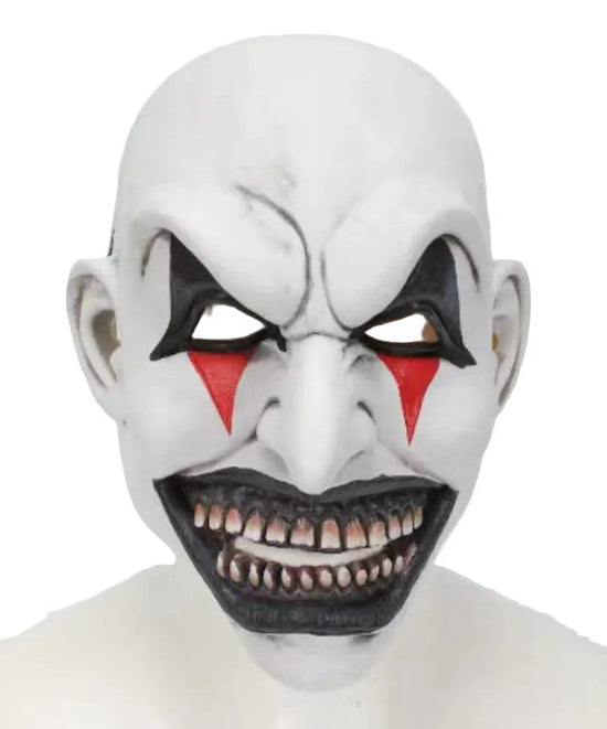 House Of Dasein Halloween Horror Soul Breaking Clown Hat Death Headset Makeup Ball Cosplay Mask - No Hood
