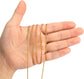 328 Feet Gold String Twine - 1.5mm Metallic Thread Gift Wrapping - 16Ply Inelastic Macrame Glitter Gold Cord for Christmas Halloween Crafting DIY Presents Wrapping Decoration