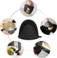 Silicone Oven Mitts Pot Holders Sets for Kitchen Heat Resistant Small Kitchen Mittens Rubber Air Fryer Mitts Mini Pot Pinch Grip for Cooking and Baking 1 Pair (Black)