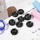 10 Pcs Large Black Buttons 1 Inch Black Buttons for Sewing 4 Hole Flatback 25mm Big Round Resin Coat Button for Crafts, Clothing, Suits, Overcoats, Winter Coats, Jacket, Sewing DIY Art Craft Projects