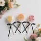 Twist Tie Bows 5x7Inch - 30Pcs Premade Black Gift Bow for Cake Gift Wrapping Balloon Craft Treat Bag Black Satin Ribbon Bows for Wedding Baby Shower Birthday Party Halloween Christmas Decor