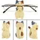Creative Glasses Holder Stand for Desk, Cute Cat Eyeglasses Holder Display Stand, Sunglasses Spectacle Display Rack, Fun Resin Glasses Keeper Optical Accessories, Nightstand Home Office Desk Decor (Cat)
