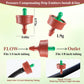60Pcs 0.25 GPH Pressure Compensating Irrigation Spot Drippers,Constant Flow Barb Outlet Watering Dripper Emitters Heads Parts for 1/4 Inch Watering Tubing Line for Garden Pots Plant Irrigation Systems