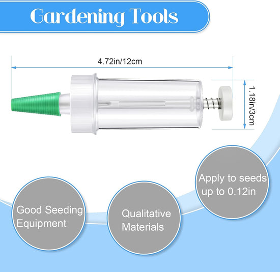 Mini Sowing Seed Dispenser Sower Seed Spreader Garden Planter Hand Seeder Tool Seed Manual Planter Garden Flower Plant Sower Planter Mini Hand Garden Seed Dispenser Planter Starter Seeder