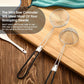 8 Pieces Hot Pot Strainer Scoops, Stainless Steel Hot Pot Strainer Spoons 2. 5 Inch Mini Mesh Skimmer Spoon Asian Ladle with Handle for Home, Black