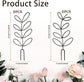 4 Pcs Small Metal Trellis for Potted Plants,Indoor Plants Trellis for Climbing,Leaf Shapes Mini Plant Trellis Support Stake House Plant Trellis for Garden Potted, Hoya, Pothos, Flower, Monstera(Black)