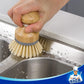 Bamboo Palm Brush, Scrub Brush for Dishes Pots Pans Kitchen Sink Cleaning, Pack of 2