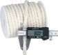 1/3 Inch Nautical Cotton Rope Crafts, 8mm x 65Feet Clothes line Rope for Outdoor,3 Ply White Rope Cord Unbleached Rope, Macrame Cord Rope for Clothesline, Baskets, Hangings Pots, Pet, Toys