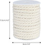 1/3 Inch Nautical Cotton Rope Crafts, 8mm x 65Feet Clothes line Rope for Outdoor,3 Ply White Rope Cord Unbleached Rope, Macrame Cord Rope for Clothesline, Baskets, Hangings Pots, Pet, Toys