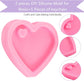 4 Pieces Heart Resin Keychain Molds for Epoxy Resin Easter Mother&