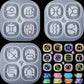 3 Pieces Zodiac Signs Keychain Resin Molds Silicone with Hole Constellation Sign Pendant Silicone Epoxy UV Resin Mold for DIY Keychain Pendant Jewelry Making, 8 Colors Holographic Glitter Sequins