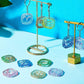 3 Pieces Zodiac Signs Keychain Resin Molds Silicone with Hole Constellation Sign Pendant Silicone Epoxy UV Resin Mold for DIY Keychain Pendant Jewelry Making, 8 Colors Holographic Glitter Sequins