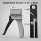 50ml Dual Cartridge Dispensing Gun – Adjustable 1:1 & 1:2 Ratio Manual Applicator for Epoxy, Resin, Sealant