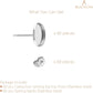 60pcs Blank Earring Studs 12mm Stainless Steel Cabochon Setting Post With Backs for Resin DIY Earstud Making