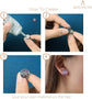 60pcs Blank Earring Studs 12mm Stainless Steel Cabochon Setting Post With Backs for Resin DIY Earstud Making