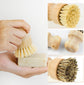 2 Pcs Dish Brush, Wood Dishes Scrub Brush, Pot Brush for Kitchen Cleaning Dishes Pots Pans (Sisal and Palm)