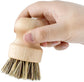 2 Pcs Dish Brush, Wood Dishes Scrub Brush, Pot Brush for Kitchen Cleaning Dishes Pots Pans (Sisal and Palm)